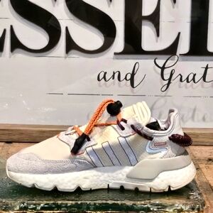 adidas Nite Jogger Beyonce Ivy Park Grey Orange Wmn Sz 5.5 #FX3239